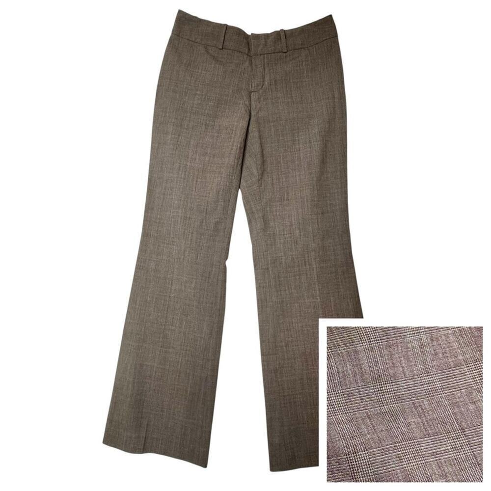 BANANA REPUBLIC Jackson Fit WOOL Blend Plaid Dress Pants Trousers Career 6